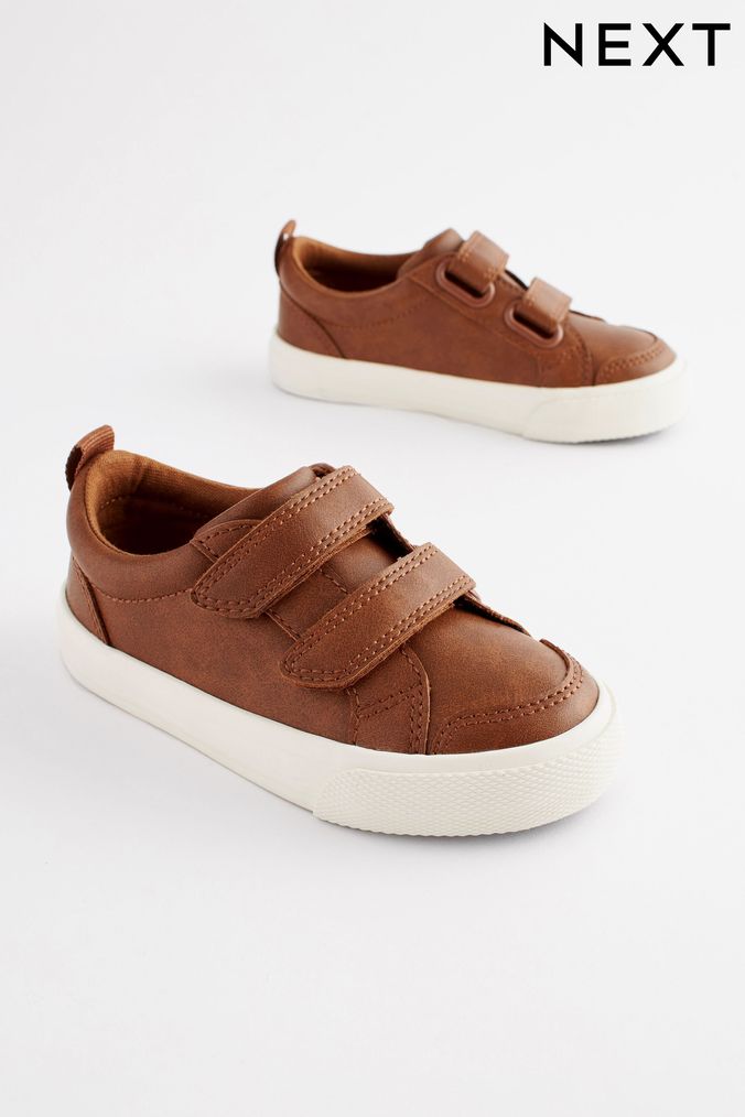 Boys tan trainers store