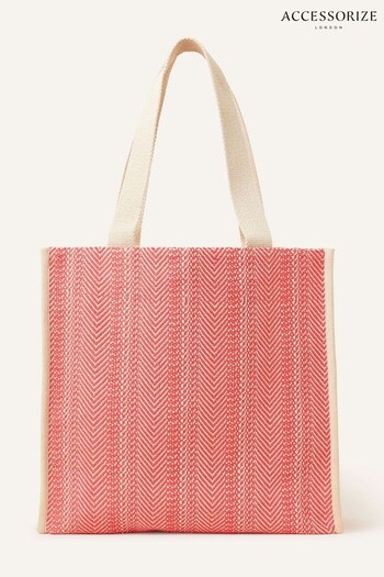 Accessorize Orange Textile Shopper Bag (N45596) | £28
