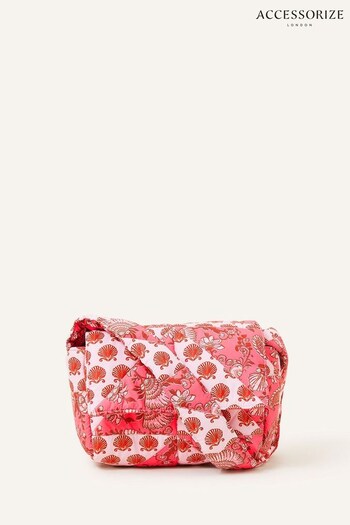 Accessorize Pink Patchwork Print Cross Body Bag (N45611) | £20
