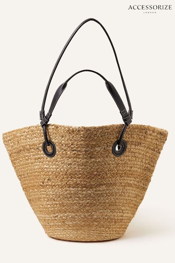 Accessorize Large Natural Jute Winged Beach Bag (N45627) | £38