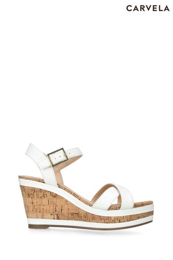 Carvela Kendall White Sandals (N45702) | £129
