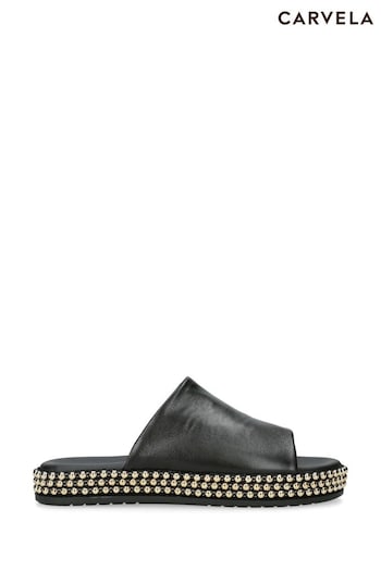 Carvela Comfort Capri Mule Black Sandals (N45713) | £129