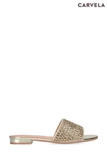 Carvela Gold Kianni Mule Sandals (N45723) | £119