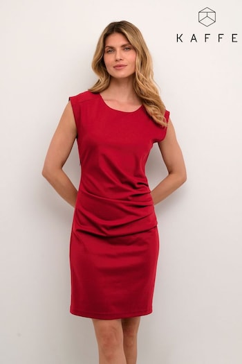 Kaffe Red India Sleeveless Knee Length Dress (N45802) | £70