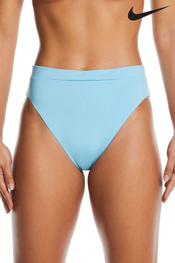 Nike Navy Swim Blue High Waist Bottoms Bikini (N45845) | £34