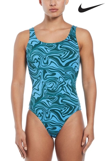 Nike ohio Blue Nike ohio Swim Swirl Swimsuit (N45888) | £50