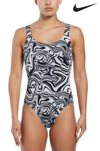 Nike Black FAUST Nike Swim Swirl Swimsuit (N45889) | £50