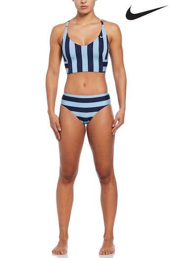 Nike Zwart Swim Blue Statement Stripe Briefs (N45891) | £38