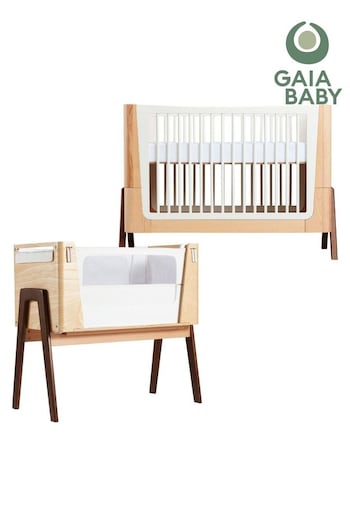Gaia Baby Natural Hera Cot Bed and Bedside Crib Set (N45982) | £720