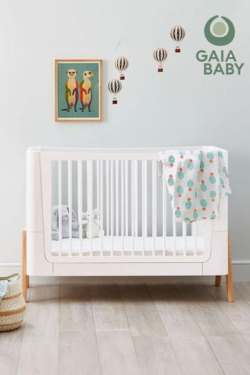 Gaia Baby White Hera Cot Bed (N45997) | £500