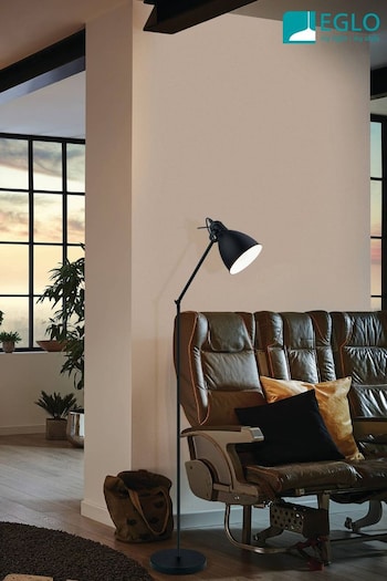 Eglo Black Priddy Steel Adjustable Floor Lamp (N46048) | £76