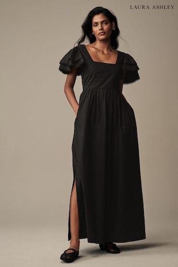 Laura Ashley Black Swerford Backless Maxi Dress (N46160) | £65