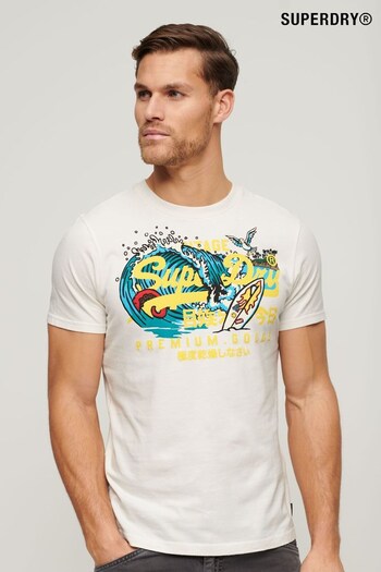 Superdry White Graphic T-Shirt (N46300) | £30