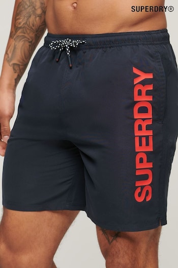 Superdry Blue Sport Graphic 17" Swim Shorts (N46313) | £40