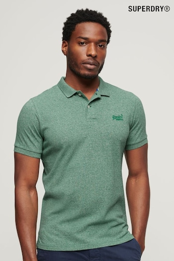 Superdry Green Classic Pique Polo Shirt (N46334) | £40