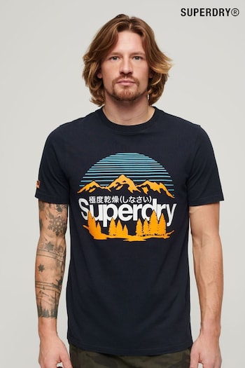 Superdry Navy Great Outdoors Graphic T-Shirt (N46337) | £30
