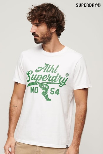 Superdry Blue Track And Field Ath Graphic T-Shirt (N46340) | £30