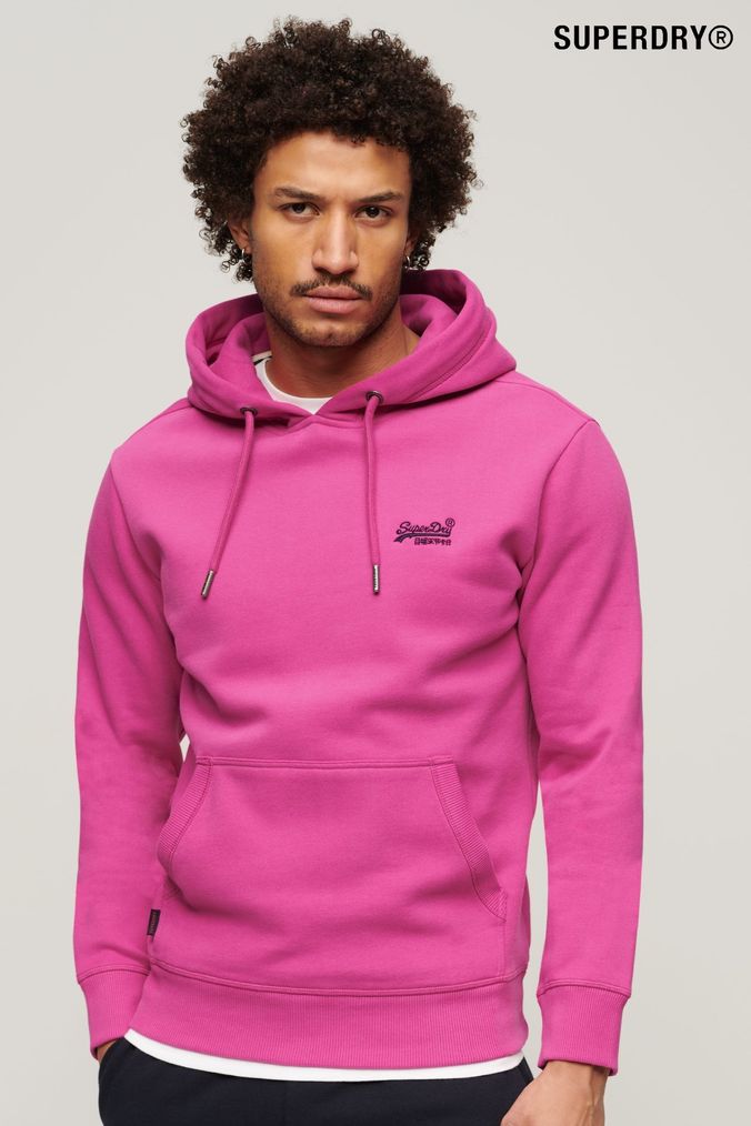 Men pink clearance hoodie outfit