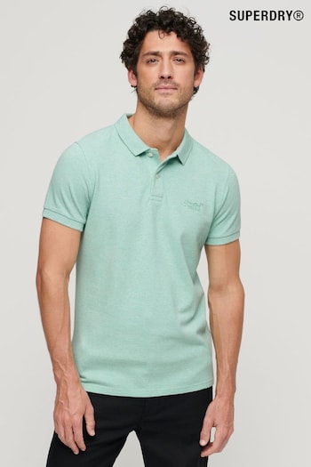 Superdry Mint Green Classic Pique Polo Shirt (N46371) | £40