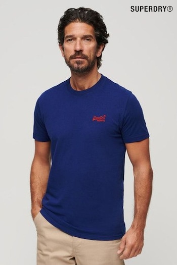 Superdry Blue Vintage Logo Emb T-Shirt (N46388) | £20