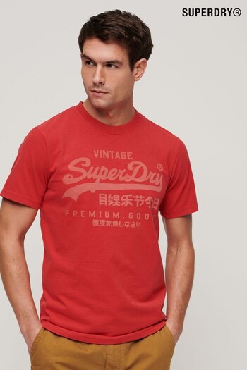 Superdry Red Calssic VL Heritage T-Shirt (N46392) | £30