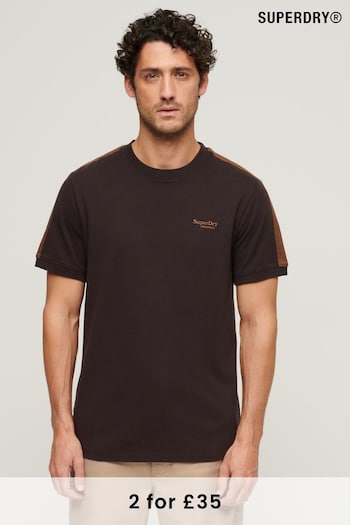 Superdry Brown Essential Logo Retro T-Shirt (N46395) | £23