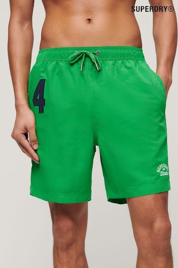 Superdry Green Vintage Polo Shirt 17" Swim Shorts (N46440) | £40