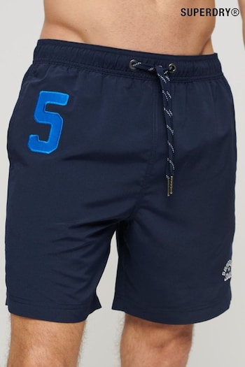 Superdry Blue Vintage Polo Shirt 17" Swim Shorts (N46443) | £40