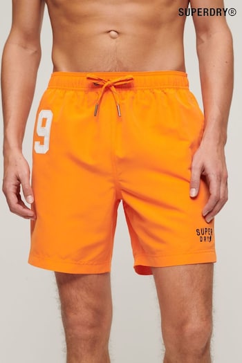 Superdry Dark Orange Vintage 17" Swim Shorts (N46454) | £40