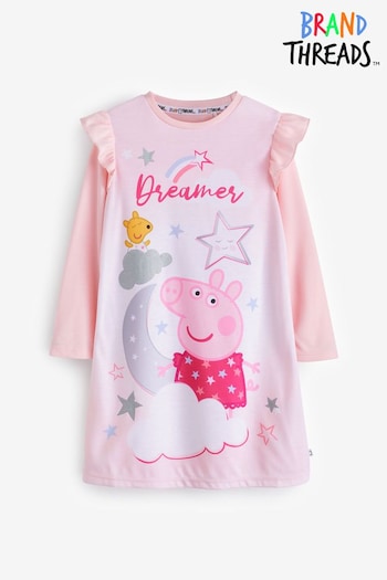 Choupette Threads Pink Peppa Pig Girls Nightie (N46610) | £14