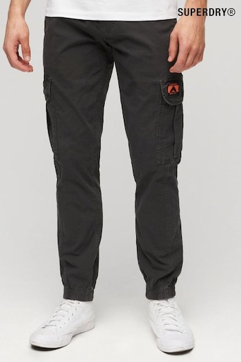 Superdry Black Slim Para Cargo Trousers Sport (N46703) | £60