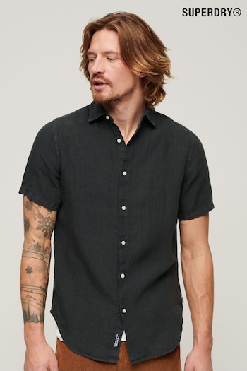 Superdry Black Studios Casual Linen Short Sleeved Shirt (N46735) | £55