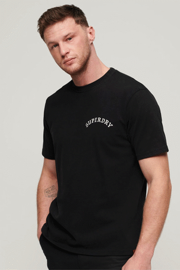 Superdry Black Tattoo Graphic Loose T- Shirt (N46736) | £30