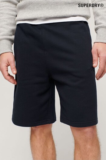 Superdry Blue Essential Logo Jersey Jogging Shorts (N46750) | £40