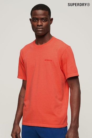 Superdry Orange Overdyed Logo Loose T-Shirt (N46765) | £30