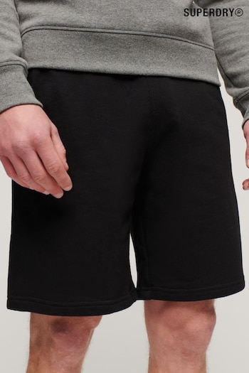 Superdry Black Essential Logo Jersey Jogging Shorts (N46816) | £40