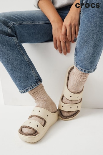 Crocs Classic Fur Lined Cozzzy Sandals (N46864) | £55
