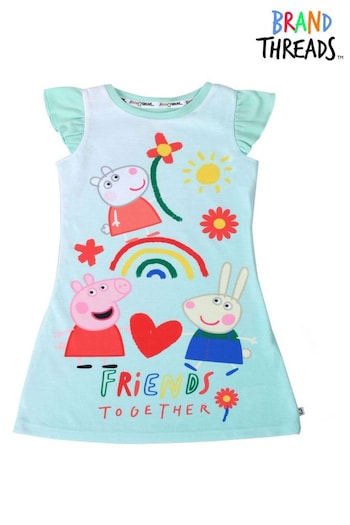 Brand Threads Blue Girls Peppa Pig Nightie (N46905) | £14