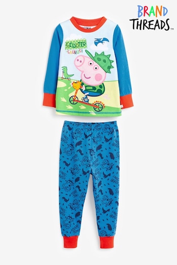 Brand Threads Blue George Pig Boys Pyjamas (N46910) | £17