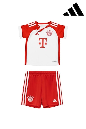adidas White Baby FC Bayern Home Kit T-Shirt 2023-24 (N47024) | £40