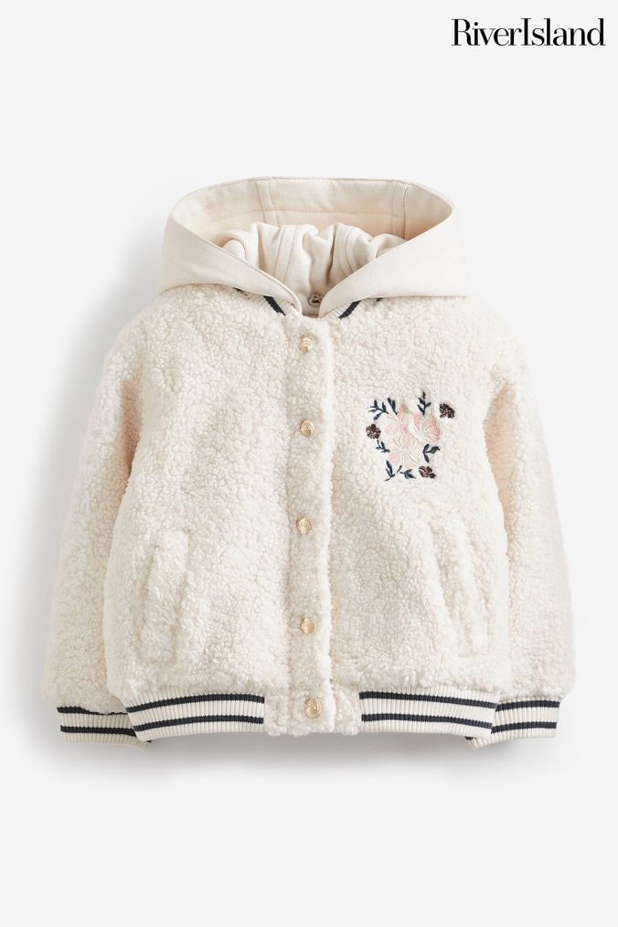 River island cheap fur hoodie