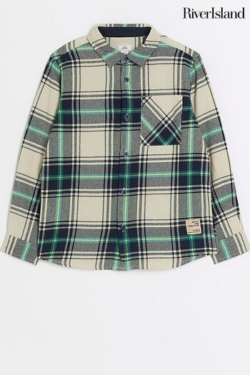 River Island Cream sleeveless Preppy Check Shirt (N47151) | £20 - £26