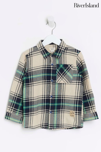 River Island Cream Boys Ecru Preppy Check Shirt (N47152) | £18
