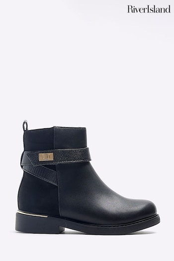 River Island Black Girls Riding after Boots (N47169) | £28