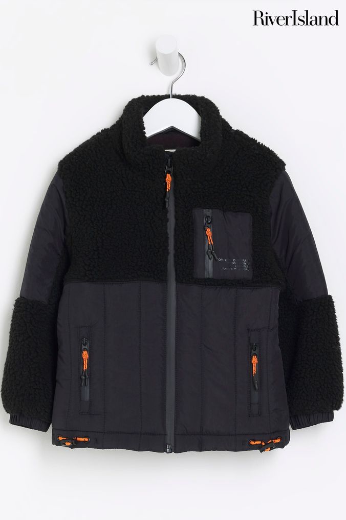 Buy Boys River Island Teddy Borg Coatsandjackets Online Next UK