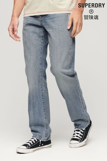 Superdry Blue Straight Fit Jeans (N47319) | £75