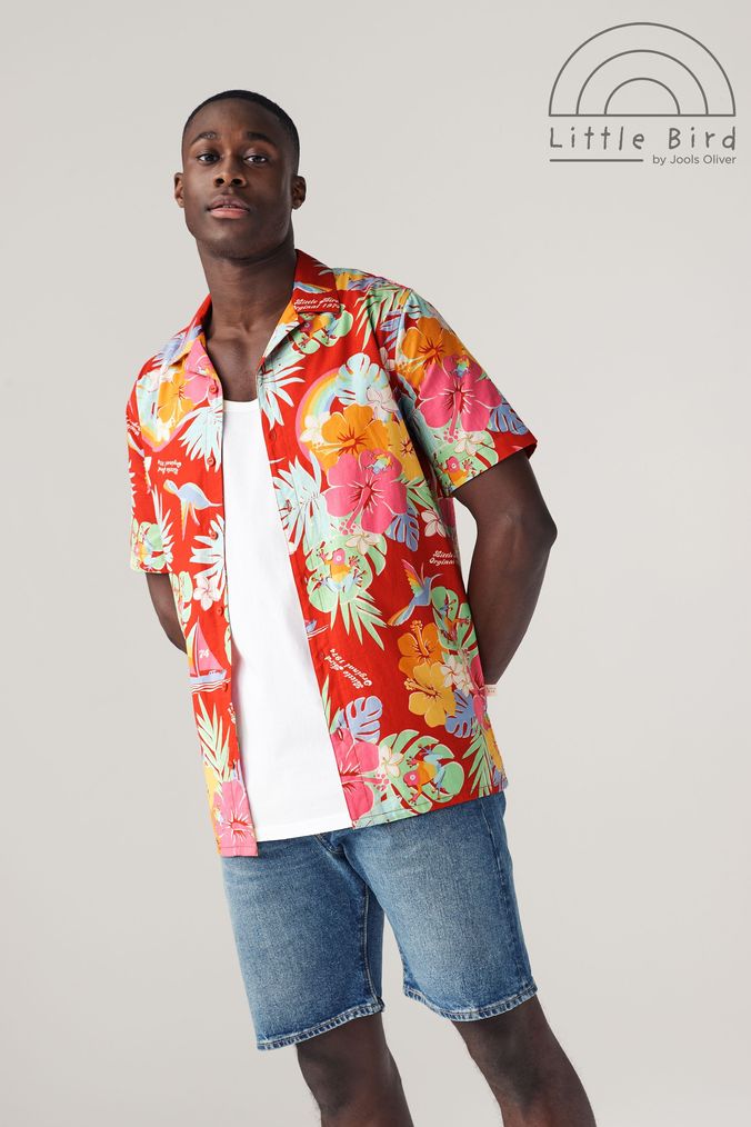 Buy Men s Red Print Shirts Online Next UK