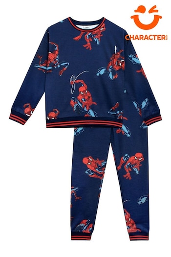 Character Blue Spiderman Sweatshirt & Joggers Set (N47368) | £23