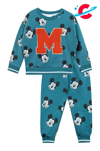 Character Blue Mickey Mouse Sweatshirt & Joggers Set (N47370) | £23