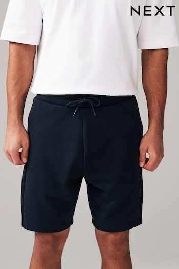 Black Straight Zip Pocket Jersey Sunday Shorts (N47400) | £22